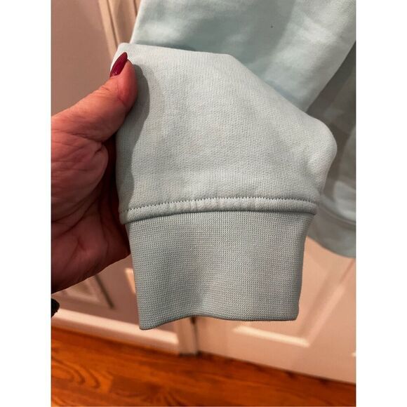 Lacoste Sport Fleece Light Blue Zip Up Hoodie sz 5 or L NWOT - Picture 7 of 15